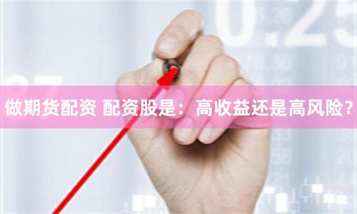 做期货配资 配资股是：高收益还是高风险？